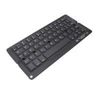 Oreilet Teclado Bluetooth Plegable, Teclado inalámbrico Plegable, Teclado Bolsillo Recargable, Teclado portátil, Mini Teclado Viaje para Tableta, computadora portátil teléfono Inteligente