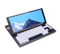 Oreilet Teclado de Juego Mecánico de Pantalla Táctil, 68 Teclas RGB USB Portable de 12.3 Pulgadas Monitor de Pantalla Táctil Teclado Mecánico, Tecla de Teclado Compacto para Ganar
