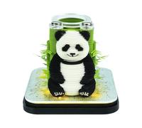 Oreilet Time Piece Calendar 2026, 3D Panda Calendar Memo Pad, DIY Paper Carving Art Note Notepad Sculpture Desk Decoration Gift for Creative Home Office School
