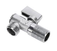 Oreilet Válvula Parada en ángulo, Latón G1/2 Pulgadas, Rosca Macho, Salida Entrada, Válvula Globo Cuarto Vuelta con Metal Sólido para Fregadero, Baño, Inodoro, Cocina, Agua