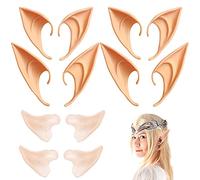Oreille Elfe 6 Paires Oreilles D'elfe Elf Ears Diadème Femme Faux Latex Fée Accessoires D'elf en D’elfe Pointues Elven Elfes Oreilles Ear Fairy D'elfes pour Halloween Anime Fêtes de Mascarade Oreille