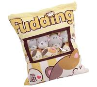 Oreiller À D'animaux, Oreiller En Peluche Mignon, Oreiller En Peluche Avec 8 Poupées De Chat Amovibles | Décorations Domestiques En Peluche Pour Salon, Dortoir, Apartamento, Chambre À Coucher, Cana