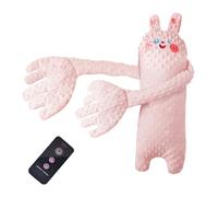 Oreiller de couchage pour bébé avec frappe automatique, dispositif apaisant contre le réflexe Morse, pour bébés et jeunes, garçons et filles, 68x25 cm, coton perlé, avec télécommande