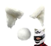Oreilles De Chat Pour Casque De Moto - Oreilles De Chat Pour Casque, Accesorio Adhésif Pour Casquee D'oreille Kitty, Décor De Couvre-Chef À Surfaces Lisses Pour Vélo Et Moto, Couvre-Chef Avec