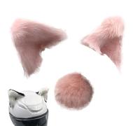 Oreilles De Chat Pour Casque De Moto - Oreilles De Chat Pour Casque, Accesorio Adhésif Pour Casquee D'oreille Kitty, Décor De Couvre-Chef À Surfaces Lisses Pour Vélo Et Moto, Couvre-Chef Avec