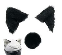 Oreilles De Chat Pour Casque De Moto - Oreilles De Chat Pour Casque, Accesorio Adhésif Pour Casquee D'oreille Kitty, Décor De Couvre-Chef À Surfaces Lisses Pour Vélo Et Moto, Couvre-Chef Avec