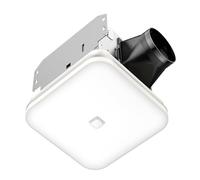OREiN Extractor de baño con luz, ventilador de baño de 26 W con luz LED, 100 CFM, extractor de 1,5 sones para el hogar, silencioso certificado Energy Star y certificación HVI/FCC/ETL, color blanco