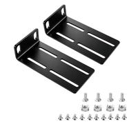 Oreja de montaje en rack ajustable para interruptores de 17.3 pulgadas, compatible con Aruba, HPE, ProCurve, HP, OfficeConnect y otros interruptores de red, distancia de agujero ajustable de 29 a 40