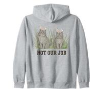 Orejas de Conejo de Gato de Pascua no es Nuestro Trabajo Divertido Sudadera con Capucha