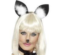 Orejas de Gato Mujer Gatito Gato Accesorio de Disfraz Diadema Orejas