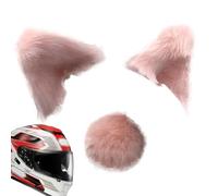 Orejas de Gato para Casco de Motocicleta: Accesorios de Felpa para Orejas de Gatito con Soporte Adhesivo, complemento Decorativo Lindo para Casco diseñado para un Estilo en Bicicletas