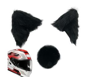 Orejas de Gato para Casco de Motocicleta: Accesorios de Felpa para Orejas de Gatito con Soporte Adhesivo, complemento Decorativo Lindo para Casco diseñado para un Estilo en Bicicletas