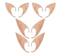 Orejas de látex de 4 Pares Orejas de Duende Suave Elf Orejas Cosplay De Elfo Orejas de Hadas para Cosplay Anime Props Accesorios Mascarada Fiesta de para Halloween disfrazar Carnaval