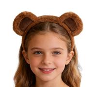 Orejas De Oso Para Mujer,Diadema Ajustable de Peluche de Disfraz - Diadema Animal Con Orejas De Oso Marrón Y Tierno,para Adolescentes Señoritas y Niñas en Cumpleaños Vacaciones Celebraciones y