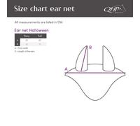 Orejera Ear net Halloween QHP - Vampicorn / Full