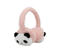 Orejeras cálidas de felpa de invierno para niños y niñas, con diseño de panda de piel sintética, suaves y térmicas, protector de orejas para niños, clima frío, cálido, orejeras, regalo de Navidad,