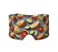 Orejeras con estampado de alimentos saludables para adultos y niños, para dormir, viajes, hogar, oficina, ayuda para una siesta reparadora