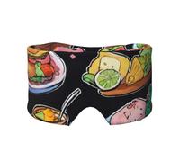 Orejeras con estampado de alimentos saludables para adultos y niños, para dormir, viajes, hogar, oficina, ayuda para una siesta reparadora