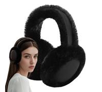 Orejeras de invierno - Orejeras con forro polar de poliéster | Calentadores de orejas suaves plegables resistentes al viento | Almohadillas elásticas de imitación para los oídos - Ofrece un