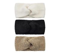 Orejeras de punto estéticas con lazo, cálidas y modernas para clima frío, ciclismo, correr, deportes, diademas, cómodas cintas para el pelo para el uso diario