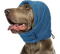 Orejeras de reducción de ruido para perros y cubierta calmante para la cabeza, casco antiespanto, alivio de la ansiedad, ajuste suave ajustable para perros pequeños, medianos y grandes, ideal para