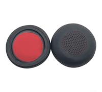Orejeras de repuesto para auriculares Plantronics Uc B825 con almohadillas de piel sintética suave y diseño de malla transpirable para un uso cómodo durante todo el día en color negro (B)