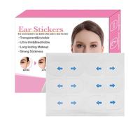 Orejeras invisibles - Pegatinas de silicona transparente para orejas de belleza, corrector de adelgazamiento facial de doble cara para orejas protuberantes, impermeables, hipoalergénicas, para adultos