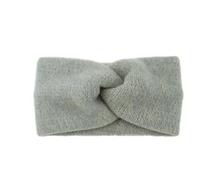 Orejeras Mujer Diademas cálidas de invierno con nudo cruzado for mujer, bandas elásticas tejidas, turbante, diadema ganchillo, accesorios for el cabello(Gray)