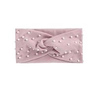 Orejeras Mujer Diademas for mujer, bandas for el cabello con perlas, pañuelo de turbante tejido, diadema elástica for otoño e invierno, accesorios for cálidos, tocado(Pink)