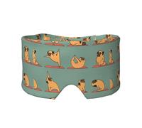 Orejeras opacas con estampado de carlino para yoga, bloqueo de ruido, para adultos, niños, hombres y mujeres