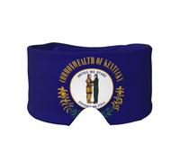Orejeras opacas con estampado de la bandera del estado de Kentucky para adultos, niños, hombres y mujeres