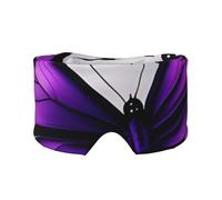 Orejeras opacas con estampado de mariposa y flor morada para adultos, niños, hombres y mujeres