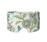 Orejeras opacas para dormir con estampado de flores verdes para adultos, niños, hombres y mujeres