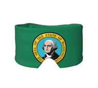 Orejeras opacas para dormir con estampado de la bandera de Washington para viajes, siesta cómoda, para el hogar y la oficina