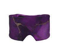 Orejeras opacas para dormir con estampado de mármol, color morado oscuro, para viajes, siesta, cómoda, para casa y oficina