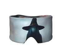 Orejeras para dormir con diseño de fantasma, con diseño de arañas y arcoíris, para Halloween, transpirable, ajustable, opaca, cómoda