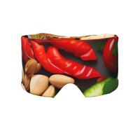 Orejeras para dormir con estampado de alimentos saludables, para adultos y niños, suaves, opacas, para viajes, siesta, hogar, oficina