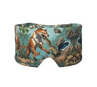 Orejeras para dormir con estampado de animales salvajes y peces de caza 03 para adultos, perfecta para viajes, camping, meditación