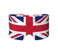Orejeras para dormir con estampado de bandera del Reino Unido, transpirables, ajustables, opacas, cómodas