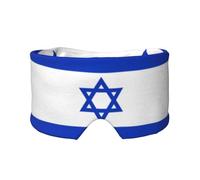 Orejeras para dormir con estampado de bandera israelí, transpirables, ajustables, opacas, cómodas
