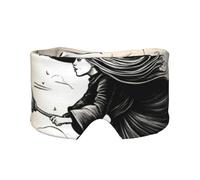 Orejeras para dormir con estampado de bruja voladora de Halloween, transpirables, ajustables, opacas, cómodas