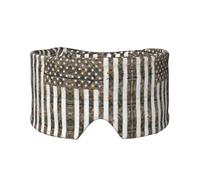 Orejeras para dormir con estampado de camuflaje americano, máscara de ojos para adultos, perfecta para viajes, camping, meditación