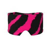 Orejeras para dormir con estampado de cebra, tigre y leopardo, color rosa, para adultos y niños, suaves, opacas, para viajes, siesta, hogar, oficina
