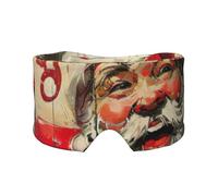 Orejeras para dormir con estampado de Feliz Navidad, máscara de ojos para adultos, perfecta para viajes, camping, meditación