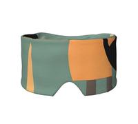 Orejeras para dormir con estampado de gatos de mediados de siglo, máscara de ojos para adultos, perfecta para viajes, camping, meditación