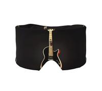 Orejeras para dormir con estampado de guitarra negra, bloquea la luz, ajustable, ideal para viajes, meditación y yoga