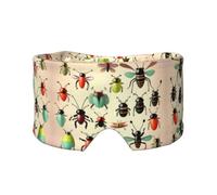 Orejeras para dormir con estampado de insectos pequeños, bloquea la luz, ajustable, ideal para viajes, meditación y yoga