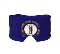 Orejeras para dormir con estampado de la bandera del estado de Kentucky, suaves y opacas, para adultos y niños, cómodas para dormir en viaje