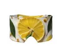 Orejeras para dormir con estampado de limón amarillo para bloqueo de ojos y oídos, para casa, oficina, camping, avión, viajes, siesta