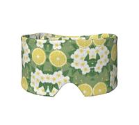 Orejeras para dormir con estampado de limón fresco para dormir con correa ajustable para viajes, siesta, trabajo, oficina